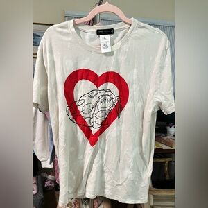 Disney& Junk Food Collab, Tye Dye Pixar  Pizza is Love Graphic T-Shirt